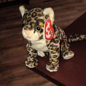 Ty Plush Leopard Beanie Baby -Sneaky
